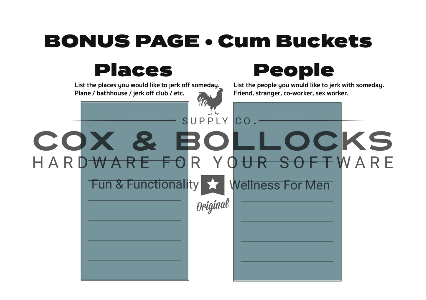 Sticky Notes - Masturbation Journal for Men - Digital Download