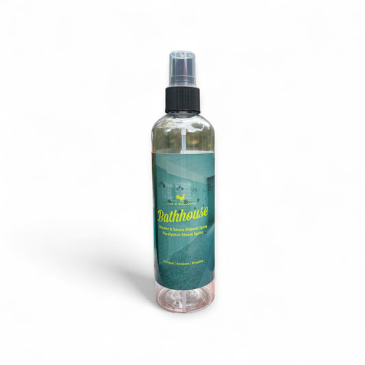 Bathhouse Shower & Sauna Spritz; Eucalyptus Menthol and Black Licorice