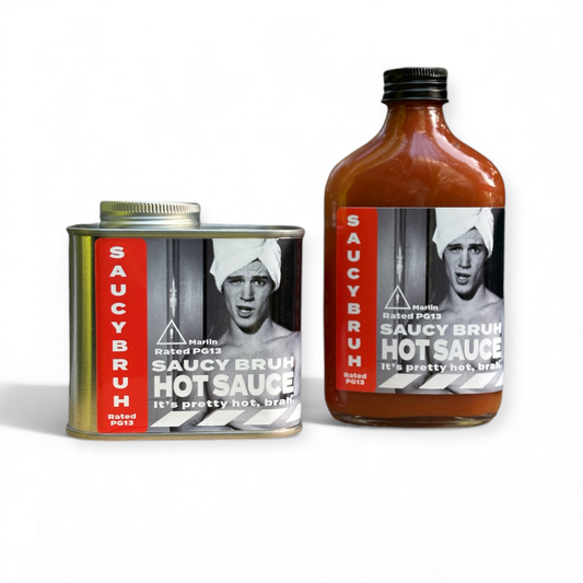 Saucy Bruh Hot Sauce - PG13 Nov. '26 Name: Marlin