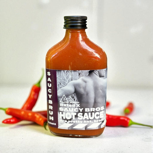 Saucy Bruh Hot Sauce - Rated X October, Name: Mason