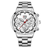 Men's Luxury Watch Luminous Stainless Steel - Silver